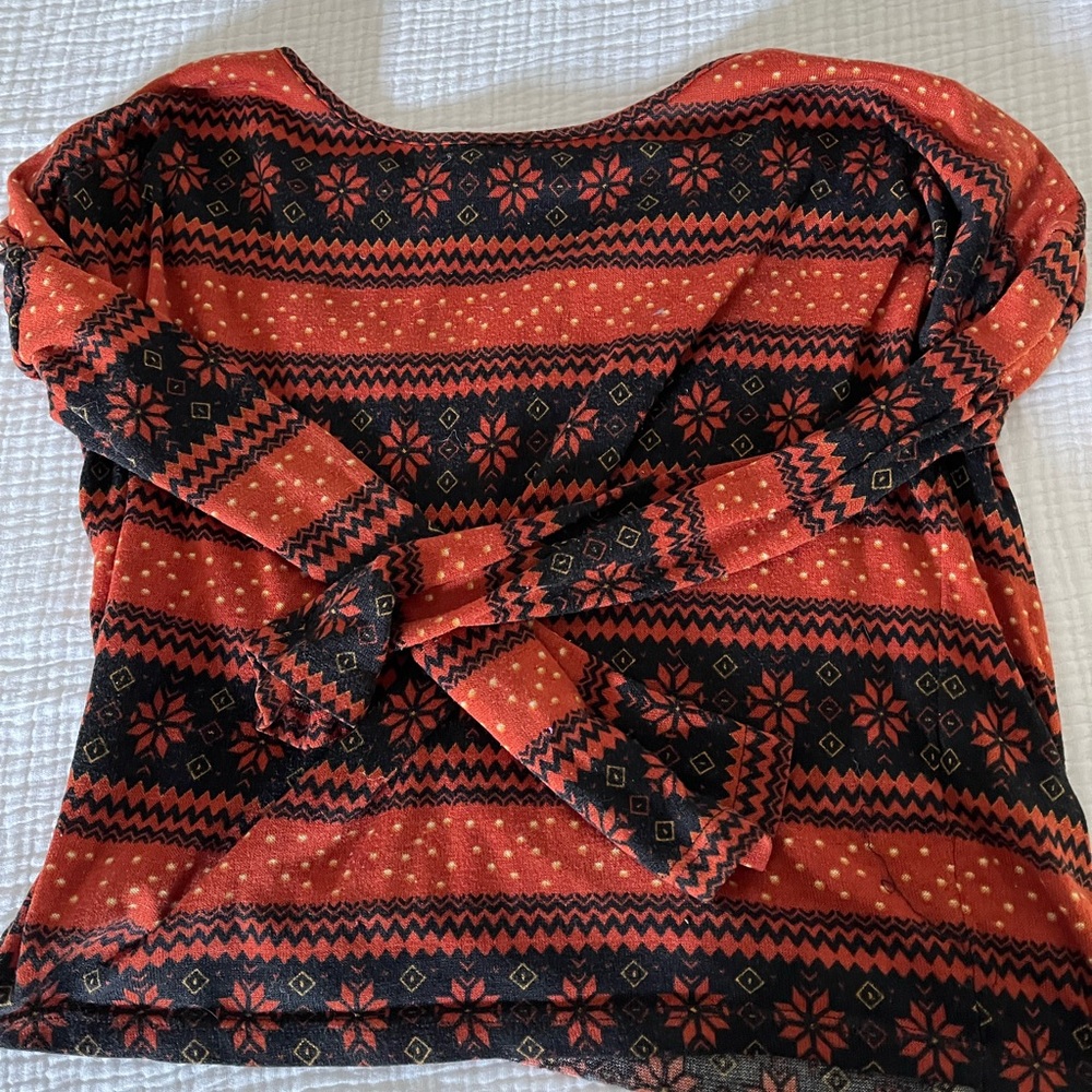 Rust print long sleeve